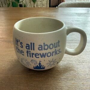 Disney fireworks Stoneware Mug with Black Logo